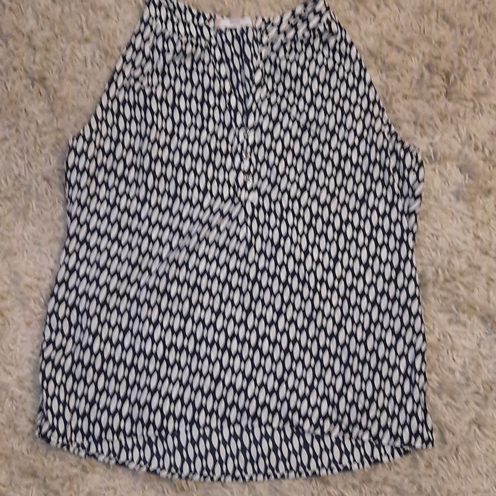 BANANA REPUBLIC sleevles Dressey Blouse M